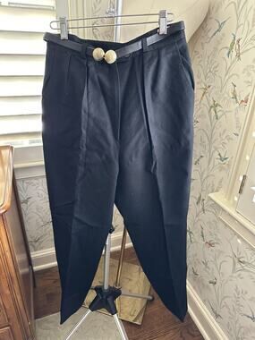 Boyd Vintage Wool Pants With Belt Black Poland Size 12
